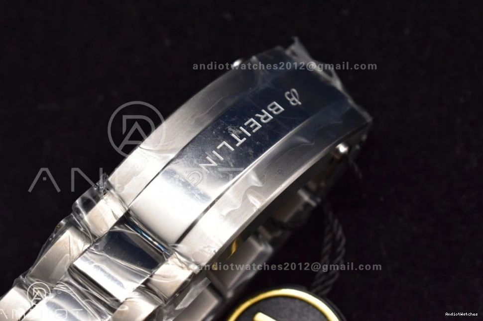 Bezel Bracelet Blue 482 Automatic TF 44 Dial 1:1 Thermal White Ceramic SS on Edition Blue SuperOcean A Best 0208